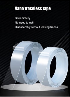 Joybos Double-Sided Nano Tape Washable and Reusable Strong Adhesive Transparent Installation Tape 5M Long, 3CM Wide  - Image 2