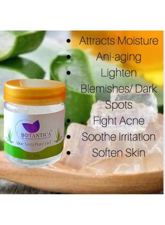 BOTANTICA جل الألوة فيرا النقي من بوتانيكا 100 جرام - جل مهدئ متعدد الاستخدامات للوجه والشعر، الترطيب، الشفاء، والتغذية - Image 4
