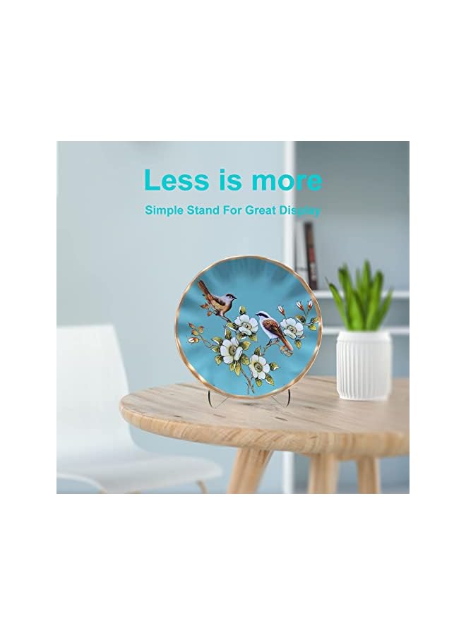 The Bros 60-Degree Angle Acrylic Plate Stand, 3 inch 2PC Clear Acrylic Display Easel, Clear Tablet Holder for Displaying,3" H x 3.125" W x 2.5" D (4 Pack) - Image 3