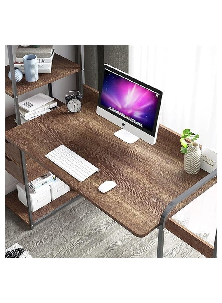 NKX Modern Computer Desk with Storage Shelves 120CM | Home Office Study Table, Writing Desk & Workstation - Image 4