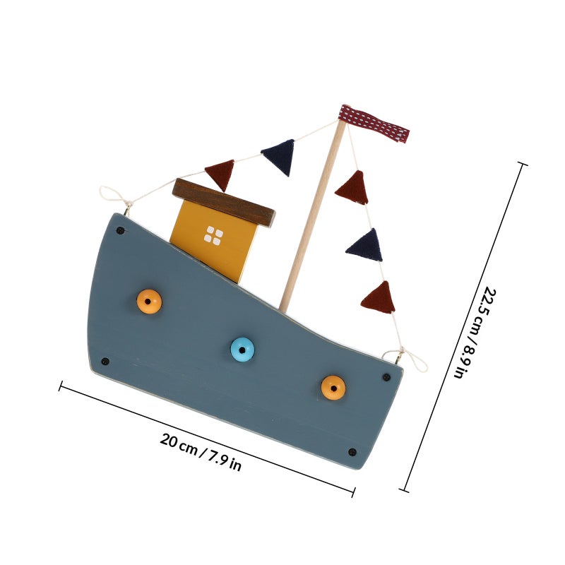 Sailboat Craft Living Room Decor Desktop Ornament for Kids' Room - Image 2