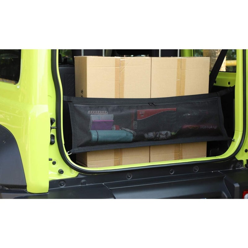 Cargo Trunk Isolation Net Storage Organizer for Suzuki Jimny 2019-2025 Black Interior - Image 4