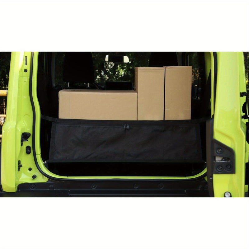 Cargo Trunk Isolation Net Storage Organizer for Suzuki Jimny 2019-2025 Black Interior - Image 3