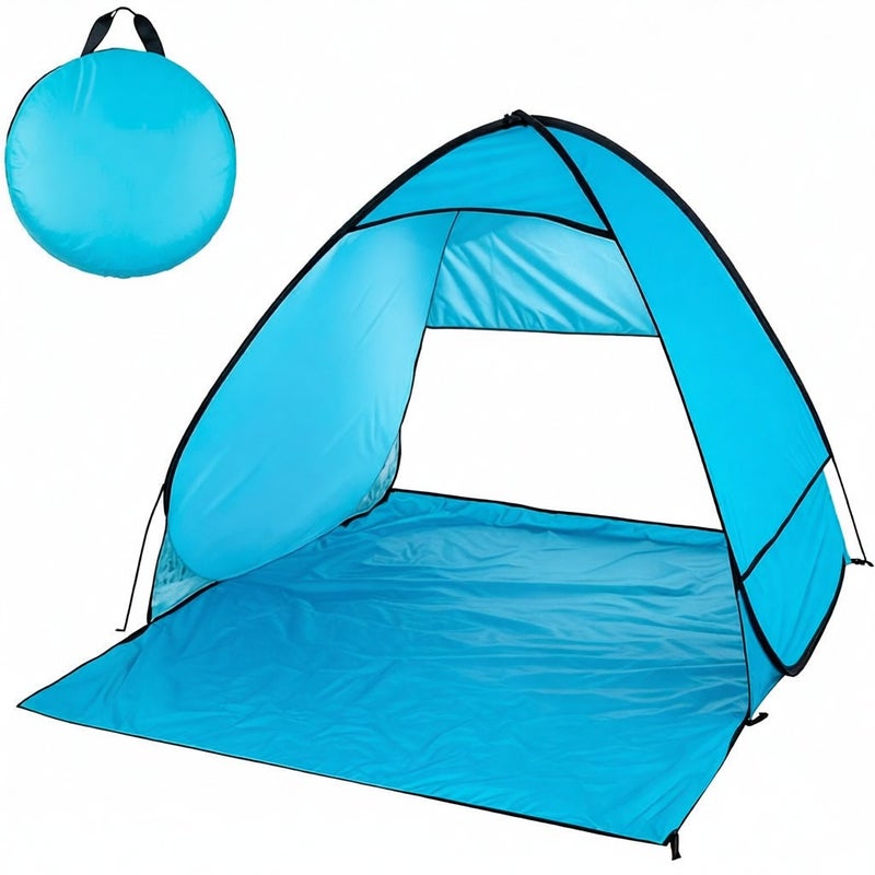 Pop Up Beach Tent Lightweight Automatic Instant Outdoor Beach Shade Sun Shelter Tent Canopy Cabana with Carry Bag UV Conservation Beach Tent - Image 1