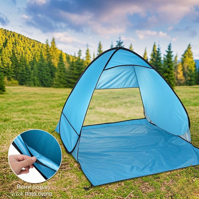 Pop Up Beach Tent Lightweight Automatic Instant Outdoor Beach Shade Sun Shelter Tent Canopy Cabana with Carry Bag UV Conservation Beach Tent - Image 3