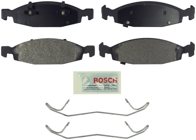 BOSCH BE790H Blue Semi-Metallic Disc Brake Pad Set With Hardware - Compatible With Select Jeep Grand Cherokee; FRONT - Image 2