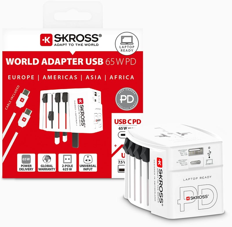 سكروس قابس السفر Skross 1302976 MUV AC65PD - Image 1