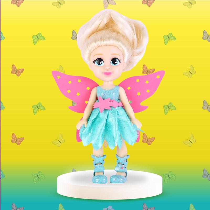 Lil Diva Dolls 6 Pixie Fairy Jade Doll for GirlsSoft Movable Body with Realistic FeaturesBirthday Gift for Kids 3 YearsEarly Learning Toy for GirlsIdeal Gift for Birthdays Special Occasions