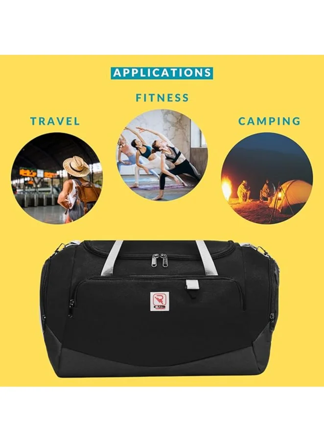 Reflection REFLECTION Lightweight High Quality Travel Duffle Bag BLACK 61CM