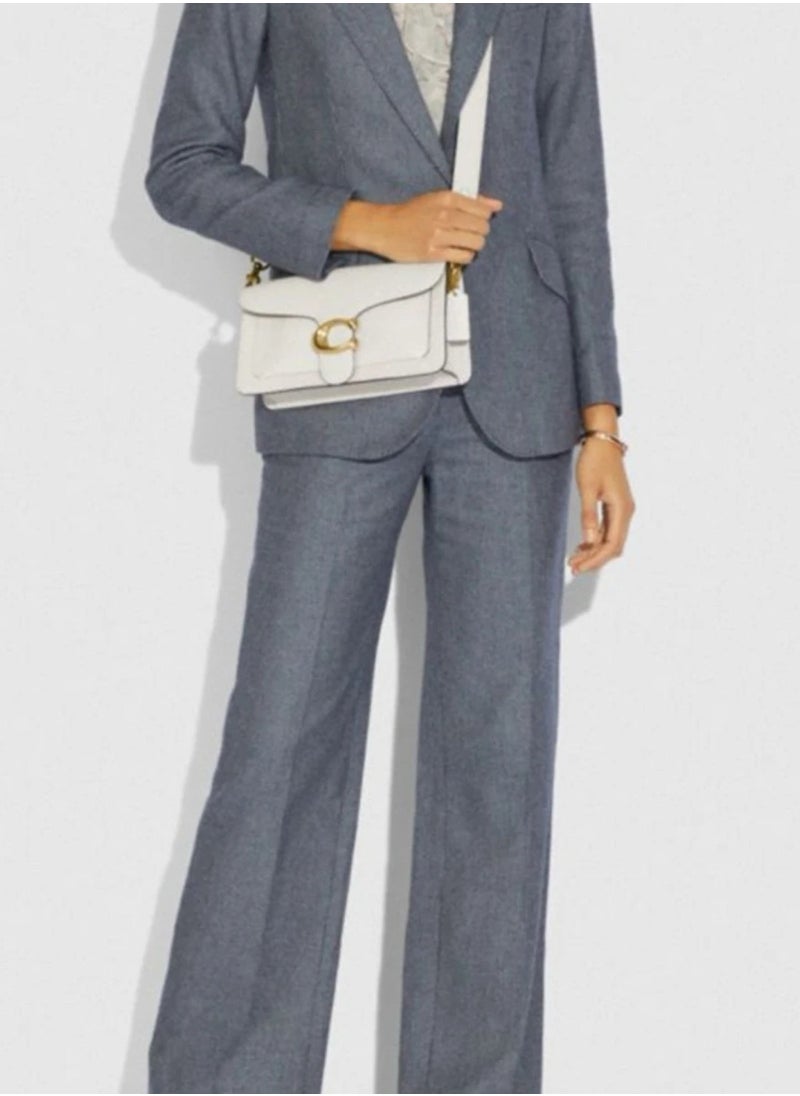 TABBY SHOULDER BAG & CROSSBODY BAG 26 IN SIGNATURE CANVAS-White