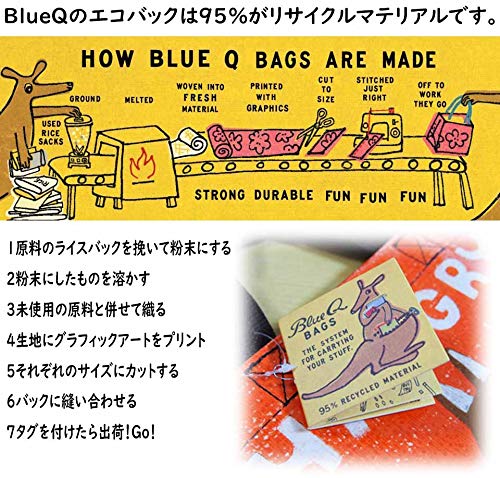 Blue Q Handy Tote ~ Hangry. Reusable lunch sack, little gift bag, sturdy and easy to clean, made from 95% recycled material, 10"h x 8.5"w x 4.5"d - Image 3