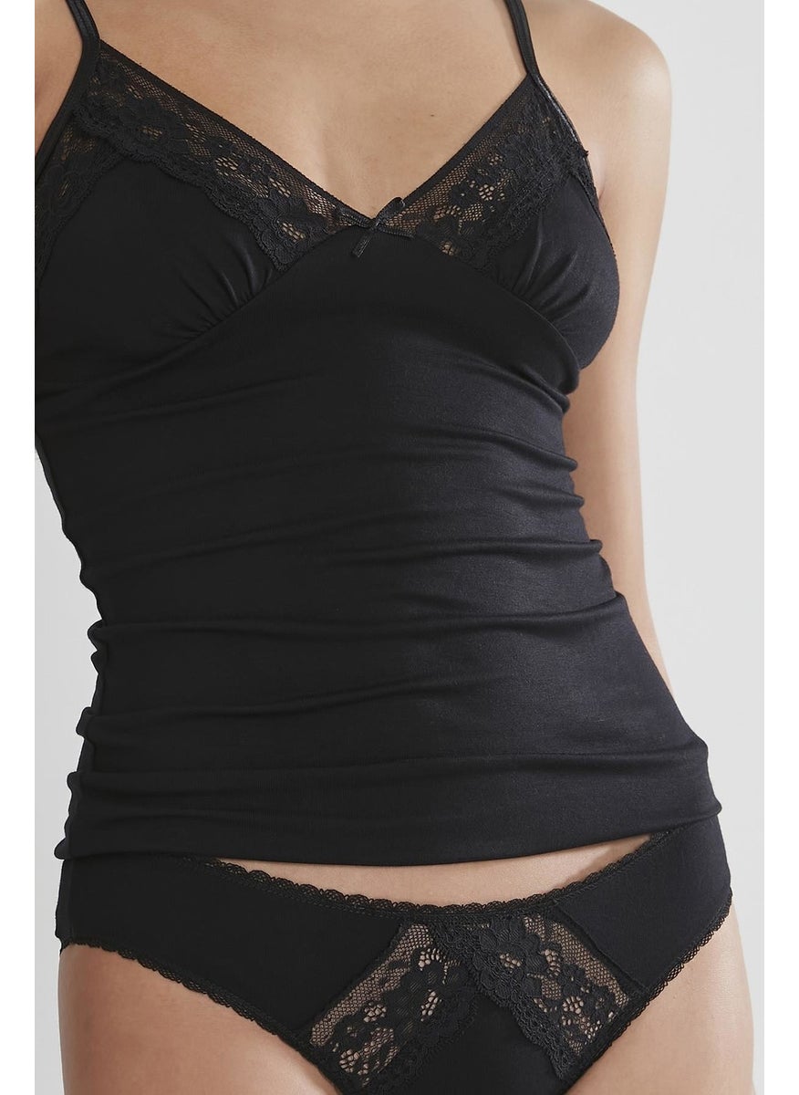 pierre cardin - Lace Combed Cotton Undershirt Panties / Camisole Set - 350 - Image 1