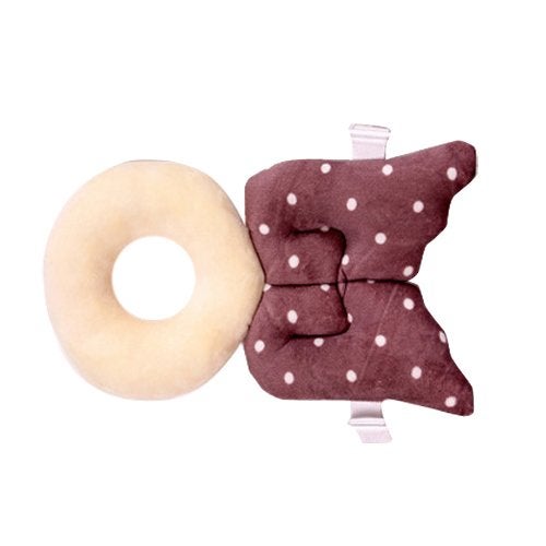 Futaba Drop Resistance Head Protection O-Shaped Baby Pillow - Brown - Image 4