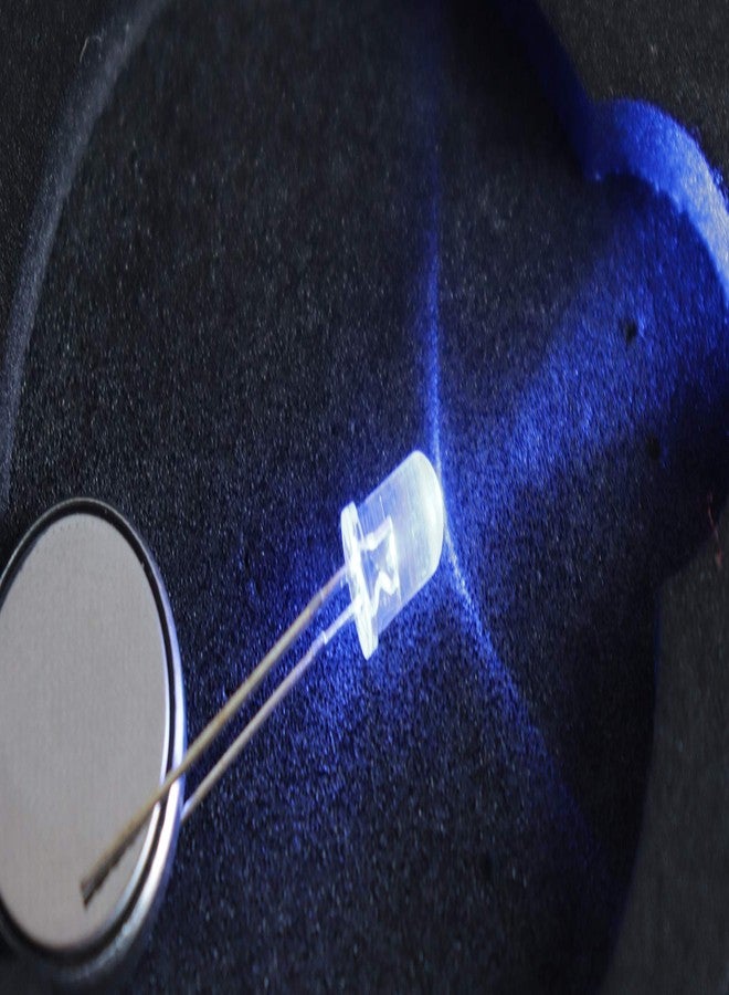 إلكترونيك سبايسس مصابيح LED زرقاء فائقة السطوع دائرية الشكل من Electronic Spices، بقطر 5 مم، شفافة كالماء (عبوة من 50 مصباحًا) - Image 3