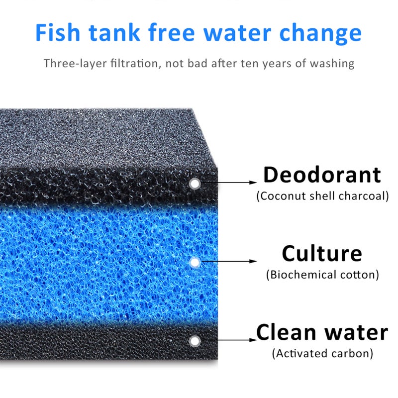 Filter Mat Foam Sponges Bio Sponge Filter Media Pad Fish Tank Filter Cotton - Image 3