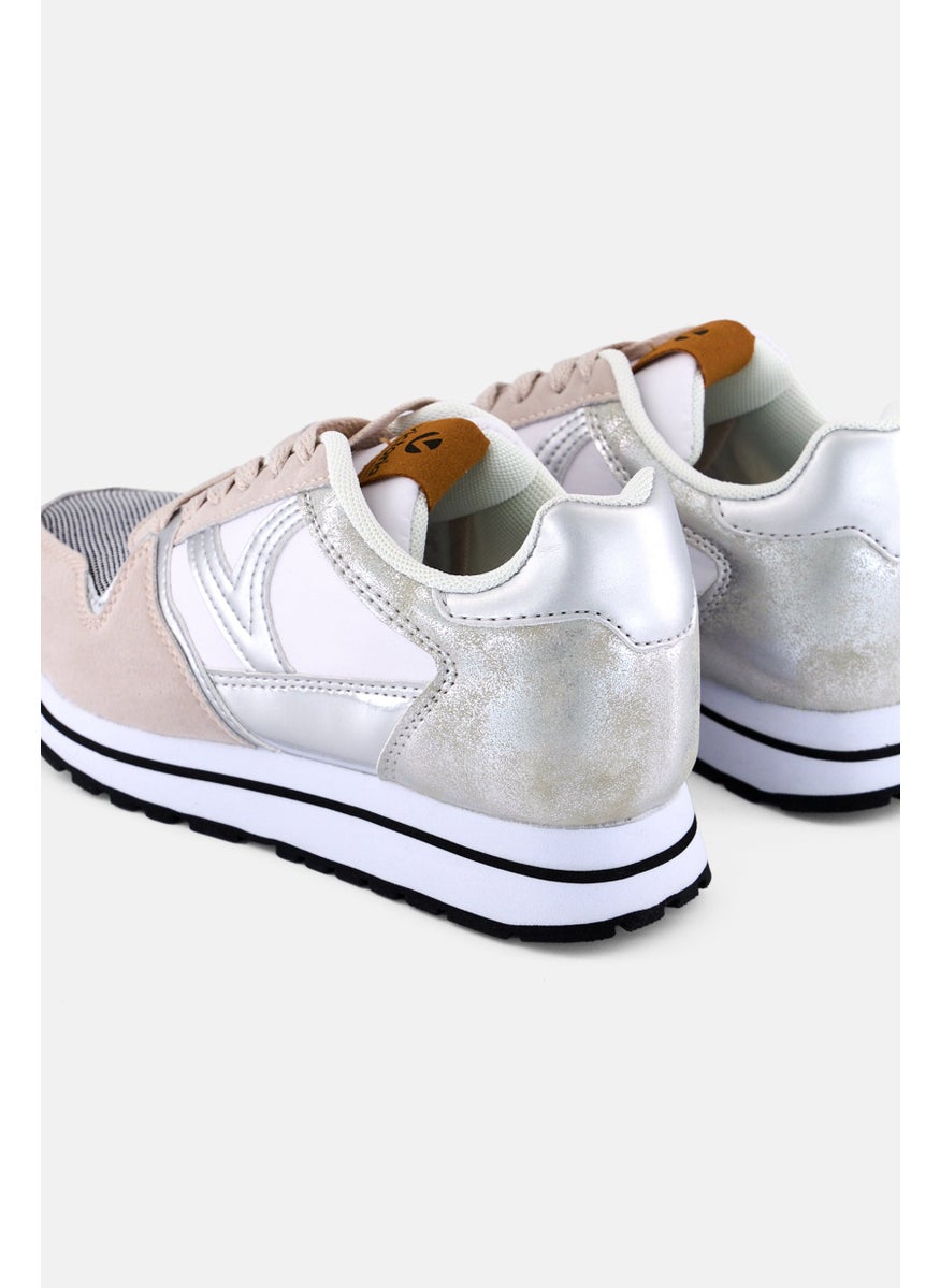 Victoria Kids Girl Lace Up Casual Shoes, Multicolor  - Image 2