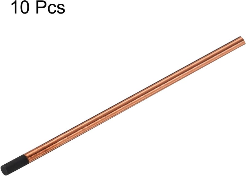 PATIKIL 10pcs 10mm x 305mm Carbon Arc Air Gouging Rods - Copper Graphite Coated Electrode Rods for Welding - Image 3