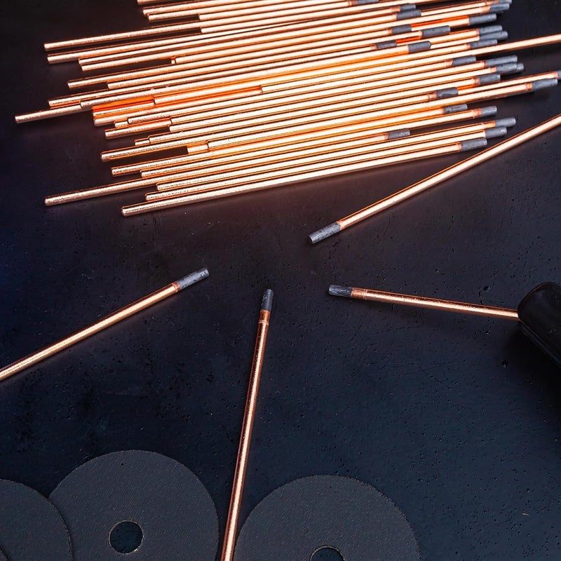 PATIKIL 10pcs 10mm x 305mm Carbon Arc Air Gouging Rods - Copper Graphite Coated Electrode Rods for Welding - Image 5