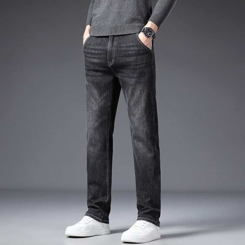 Unisex Classic Denim Jeans Loose Fit Daily Outdoor Wear - Image 1