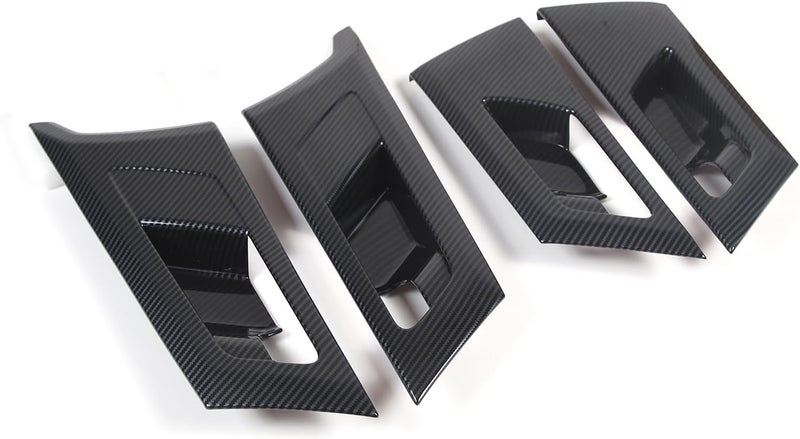 Sekhyna Car Inner Door Pull Handle Panel Cover Trim for Mitsubishi Outlander 2023-2024 - 4PCS ABS Carbon Fiber Style - Image 3