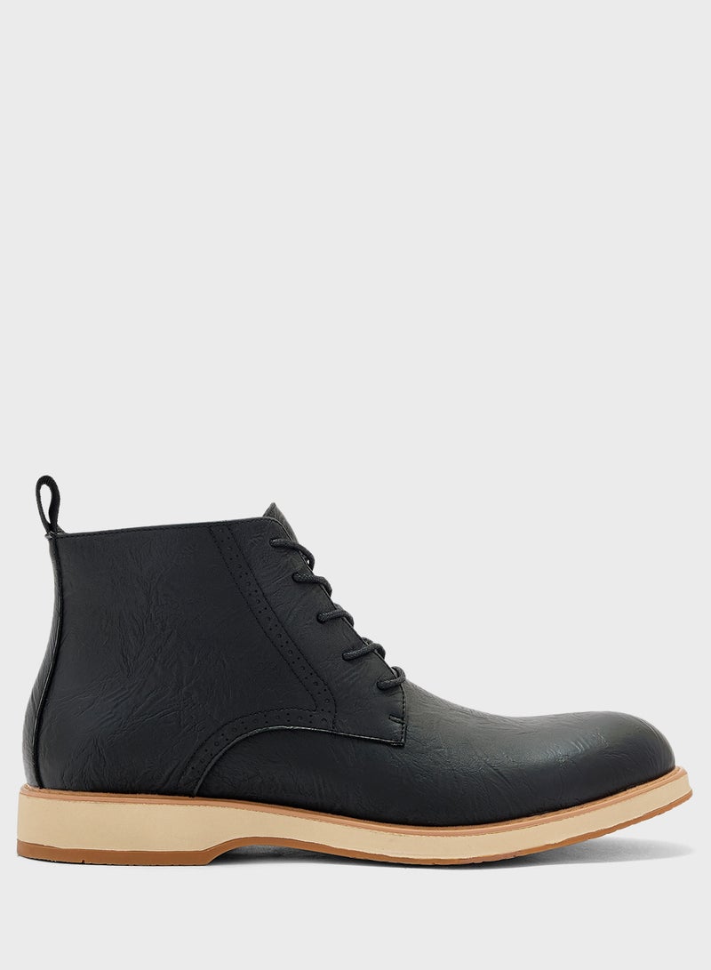 Robert Wood Smart Lace Up Boots  - Image 1