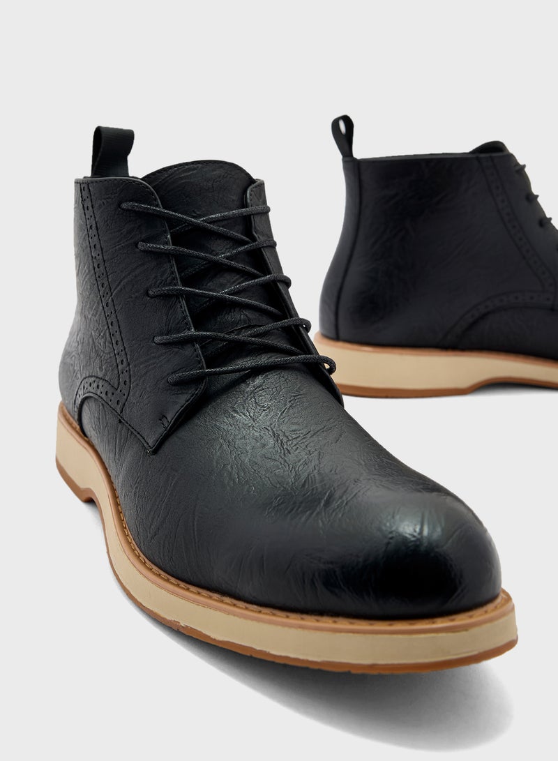 Robert Wood Smart Lace Up Boots  - Image 4