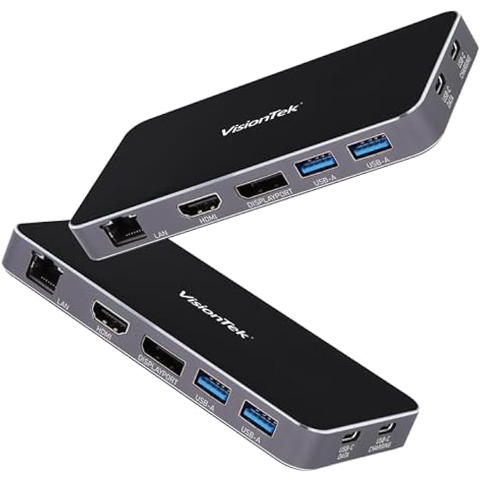 VisionTek VT350 PORTABLE USB-C DOCKING STATION WITH POWER PASSTHROUGH - Image 1