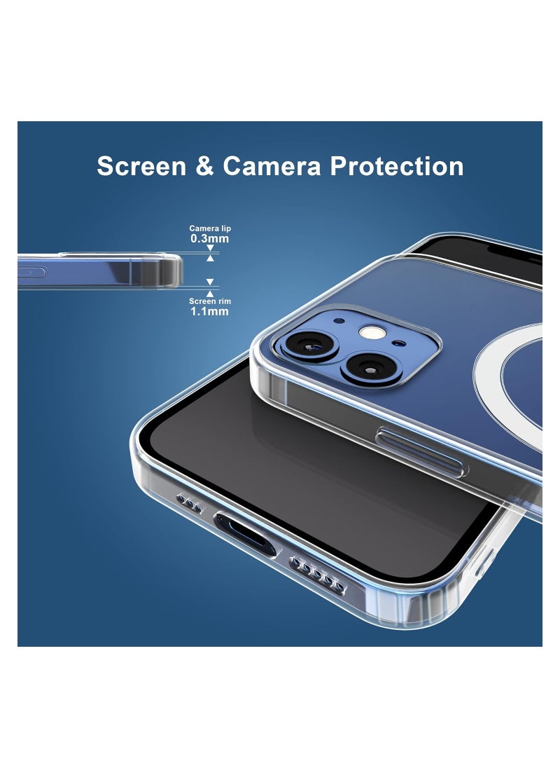 Generic Compatible with iPhone 12 Pro Max clear Phone Case, Ultra-Thin Anti-Fall Anti-Scratch Anti-Yellow Silicone Protective Cover, for Magsafe Charger, Transparent 6.7 inch  - Image 5