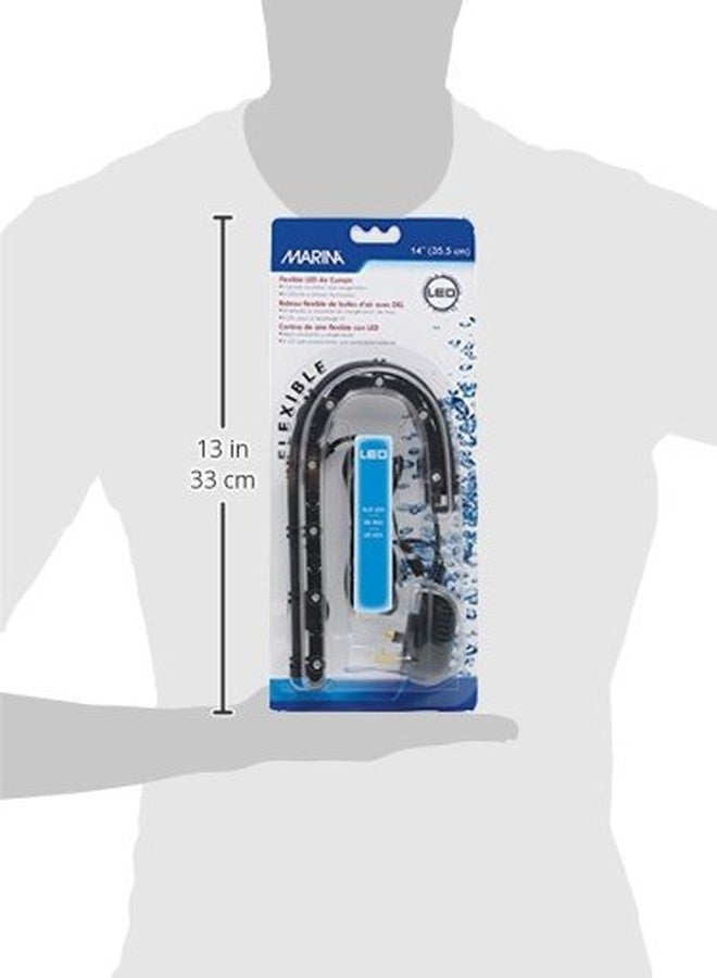 مارينا مضخة هواء لحوض أسماك بيتا مزودة بستارة LED من مارينا، 14 بوصة، أزرق - Image 4