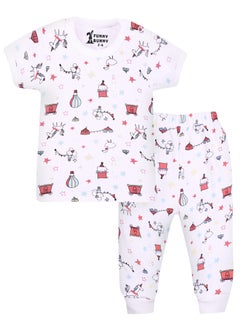 Funny Bunny Pack of 3 Cotton Half Sleeve & Pants Underwear Set for Baby  - Image 5