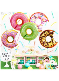 KATCHON Donut Mylar Foil Balloon Decorations Kit Pack of 5  - Image 4