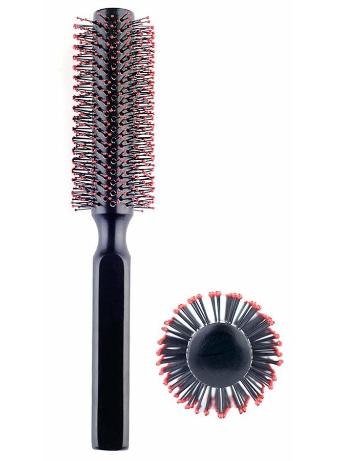 Perfehair Round Hair Brush for Blow Drying, Wooden Blowout Brush With Soft Nylon Bristles, for Medium Or Short Hair - Image 1