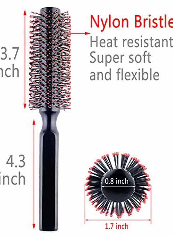 Perfehair Round Hair Brush for Blow Drying, Wooden Blowout Brush With Soft Nylon Bristles, for Medium Or Short Hair - Image 2