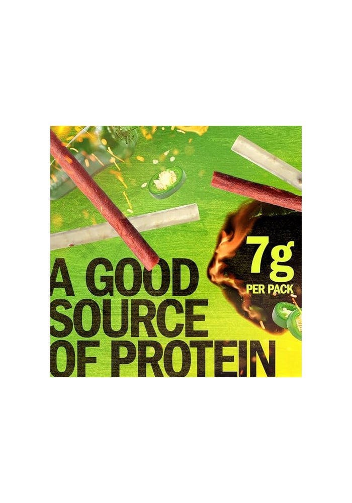 Jack Link's Jack Links Jalapeno Beef Jerky Sticks and Cheese Sticks Combo  16 Pack 12 oz Snack Packs  Ready to Eat Protein Snacks  8g Protein per Serving  Made with 100 Real Beef  Real Wisconsin Cheese - Image 5