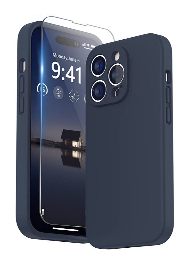 Raxoom iPhone 14 Pro Max Case with Screen Protector, (with Camera Protection + Soft Microfiber Lining) Liquid Silicone Phone Case - Image 1