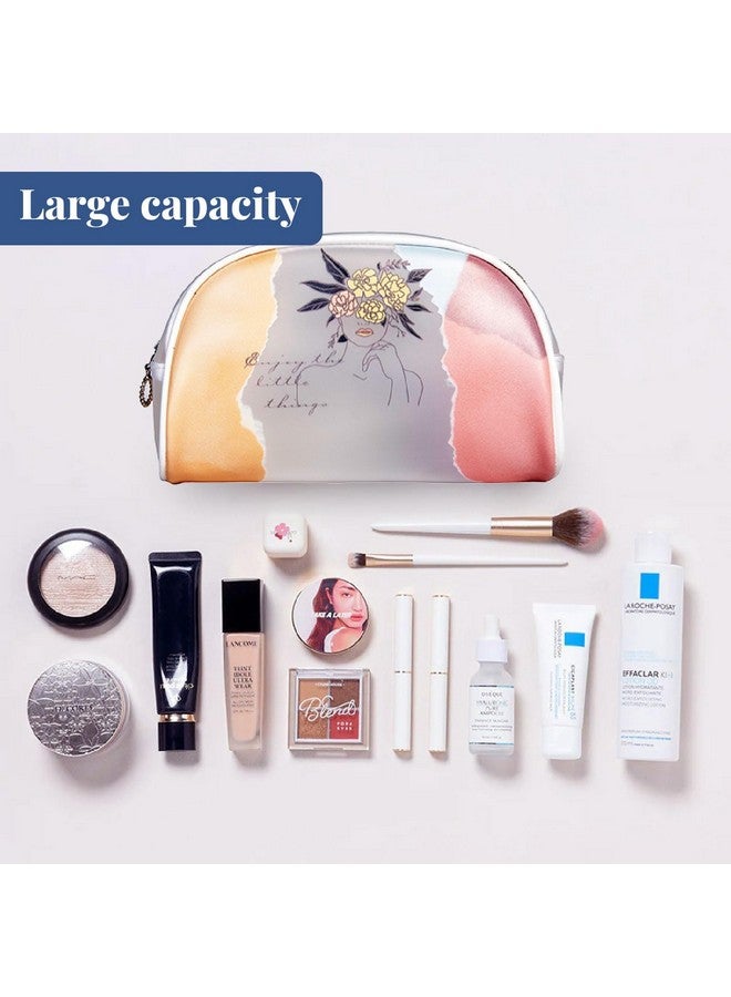 HOMENITY® - Cosmetic Bag (Transparent), Translucent Toiletry Cosmetic Storage Organizer Bag, Makeup Pouch with Zipper - 6 in - Image 3