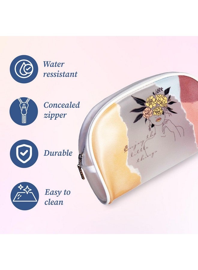 HOMENITY® - Cosmetic Bag (Transparent), Translucent Toiletry Cosmetic Storage Organizer Bag, Makeup Pouch with Zipper - 6 in - Image 5