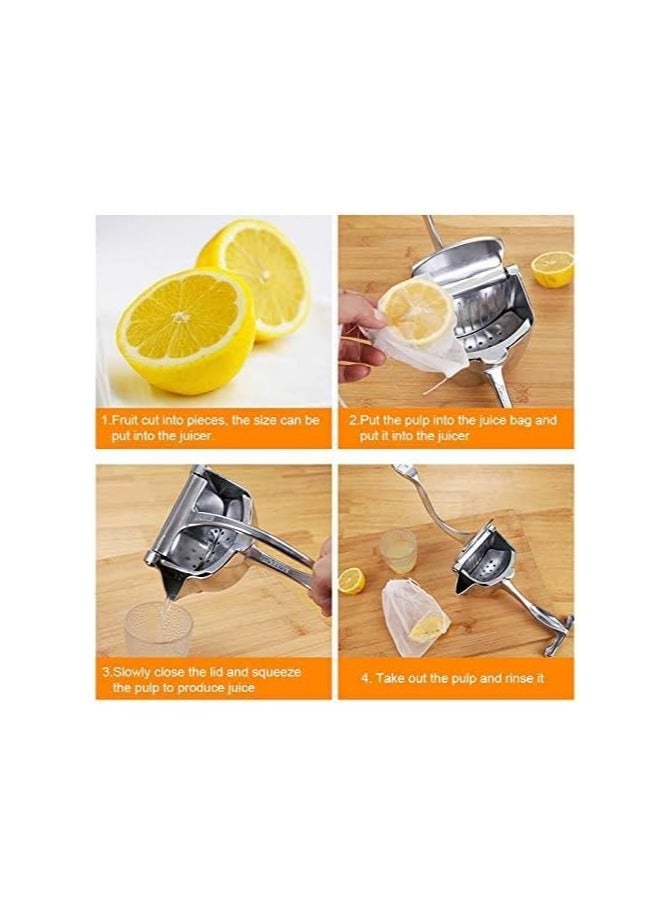Large Manual Orange and Lemon Juicer - Jumbo Orange Juicer is the perfect solution for making fresh fruit juice - Heavy Duty Aluminum Manual Fruit Juicer - Orange, Lemon and Manual Fruit Squeezer - Squeeze Fruits, Oranges, Lemons, Pomegranates from a Hand Press Juicer to Make Fruit Juice - Fresh Orange Juice Press - Orange Squeezer - Image 2