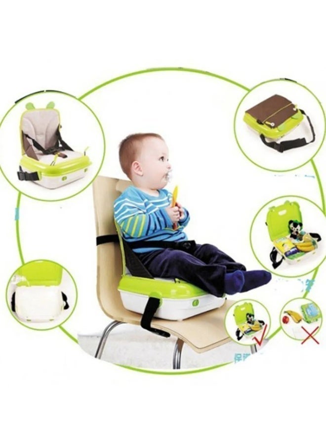 Portable Baby Crib and Seat Multifunctional 5-in-1, Baby Bed and High Chair with Safety Belt, Changing Station and Foldable Play Space - Easy to Clean - Image 5