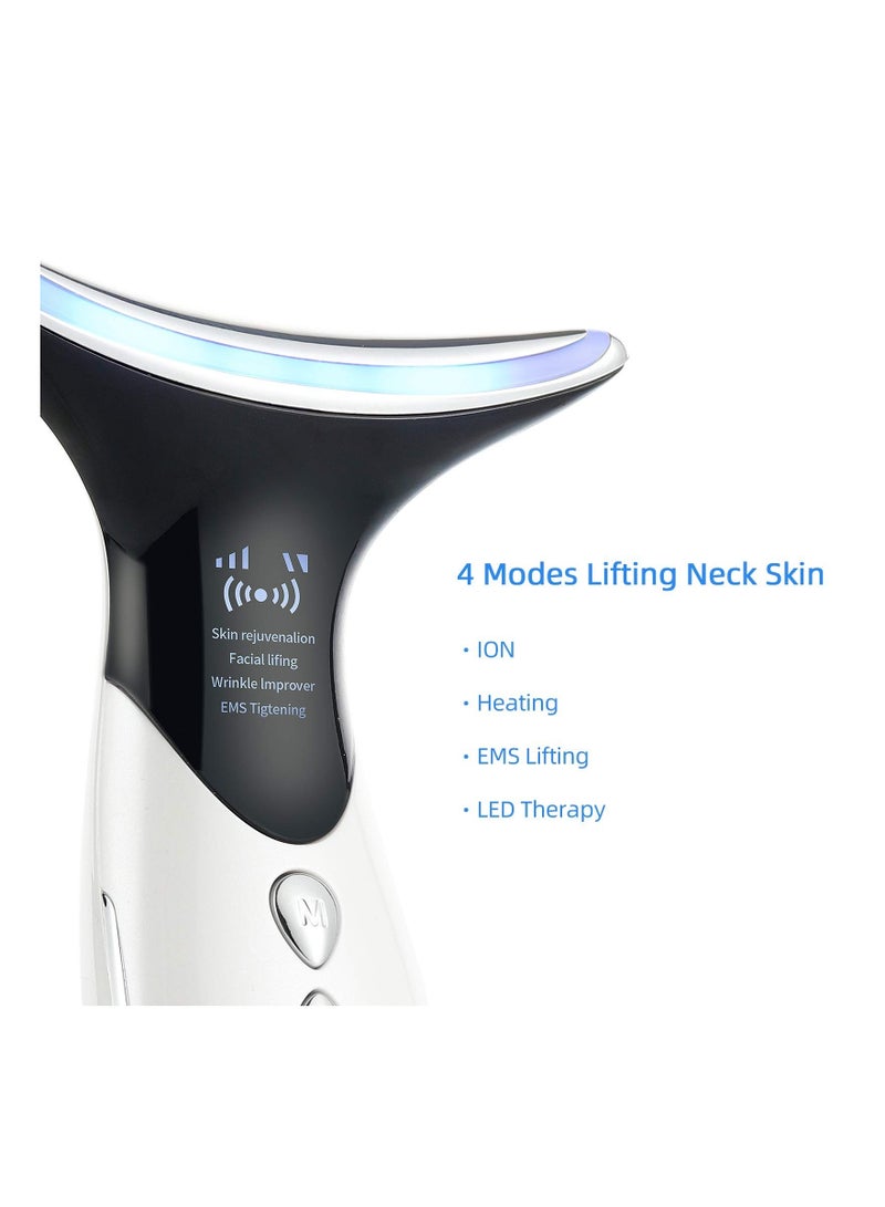 SYOSI Neck Beauty Device V-Face Chin Massager 40℃/45℃ Heat Anti Wrinkles Massager Removal Double Chin Therapy Facial Vibration Massager - Image 3