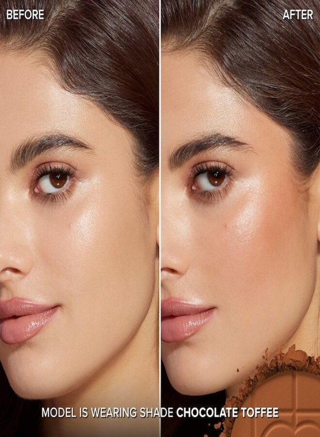 توب فيسد للمستحضرات التجميلية بودرة برونزية مطفية من تو فيسد كوزمتكس، لون شوكولاتة توفي (متوسط) - 8 غرام - Image 2