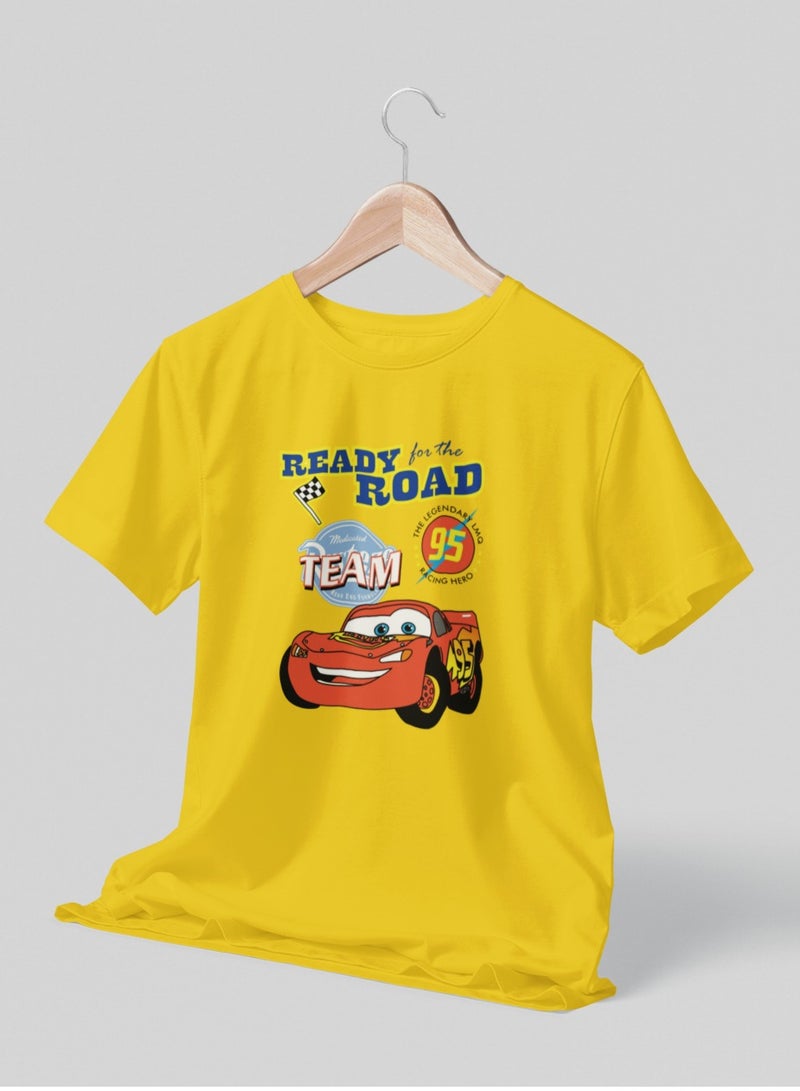 ZOOM Kids Lightning MacQueen Racing Car Graphic T-Shirt