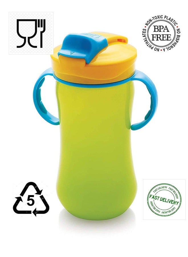 Nabhya Combo of 2 Bunny & Grippy Sipper Bottle BPA Free Material Plastic Sipper for Infant(Bunny &Grippy Green-500ml) - Image 3