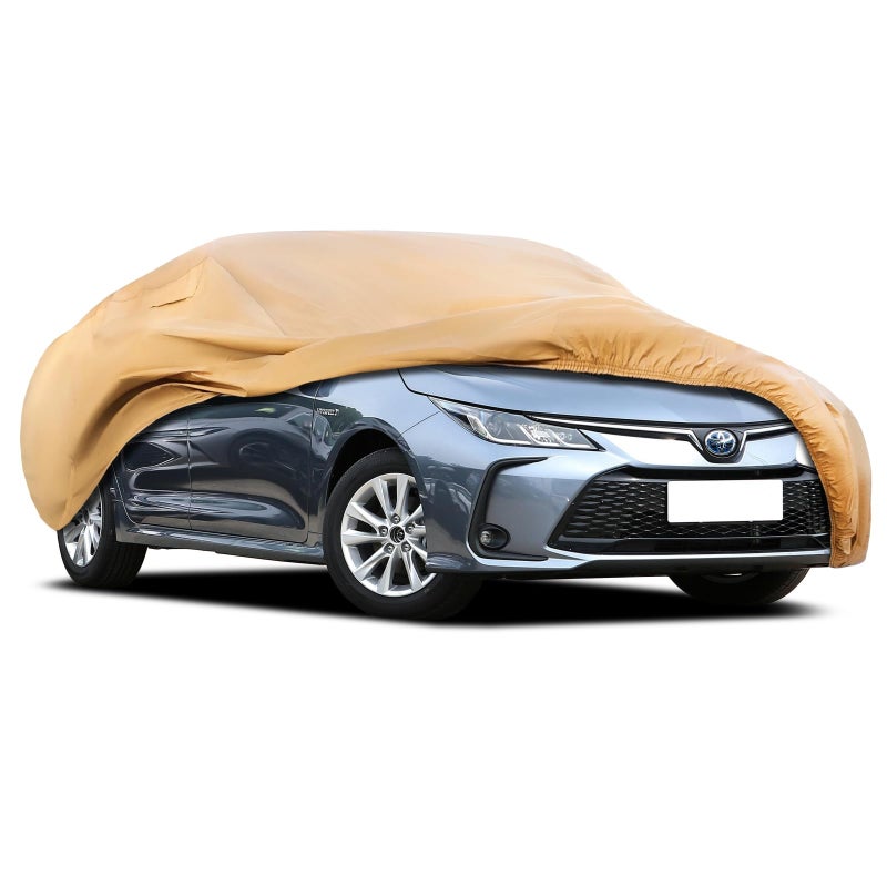 JURMON Heavy Duty Outdoor Car Cover Custom Fit for Toyota Corolla Windproof All Weather Waterproof Sun Rain UV Dust Snow Protection Outdoor Car Covers