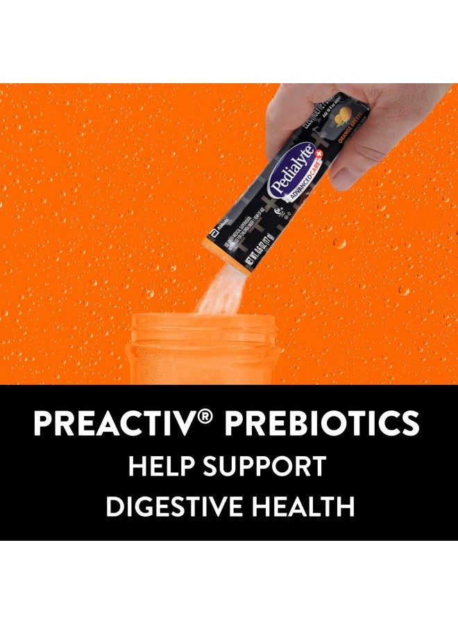 Pedialyte AdvancedCare Plus Electrolyte Powder, Has 33% More Electrolytes and PreActiv Prebiotics, Orange Breeze, 18 Powder Packets - Image 5