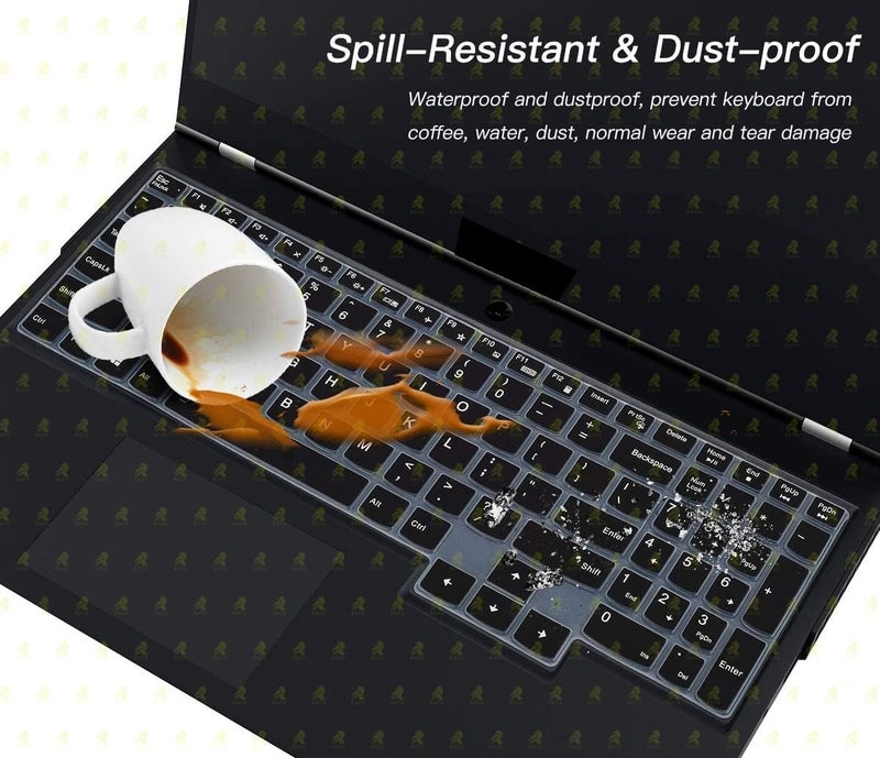 RAYA Silicone Keyboard Skin Cover for Lenovo LOQ | Lenovo Legion 5i / Slim 5i / Pro 5i | Lenovo Legion 7i / Pro 7i | Legion 9 15.6inch & 16inch Gaming Laptops (Black Silicone) - Image 5