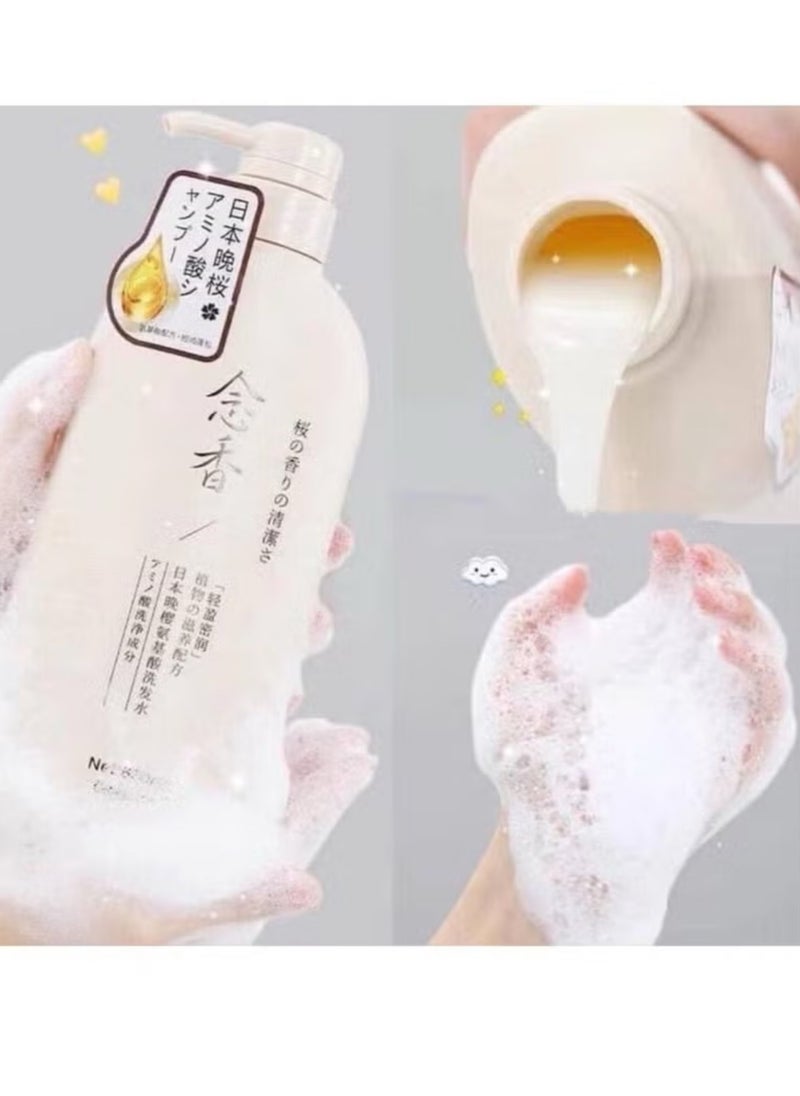 SAKURA Japanese Sakura Shampoo (Original) for Hair Growth, Preventing Hair Loss and Removing Dandruff, 300ml  - Image 2