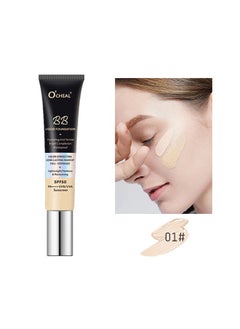 OCHEAL BB Liquid Foundation Color Correcting Long Lasting Maseup Full Coverage Lightweight, Flowlesss&Moisturizing Instant Age Rewind Perfector BB Cream Sunscreen SPF50(01#Ivory)  - Image 2