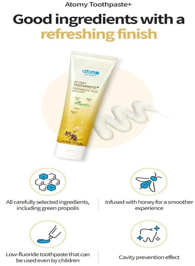 Propolis Toothpaste – 1.76 oz (50g) x 4 Tubes | Total Net Wt. 7.05 oz (Set of 4) - Image 2
