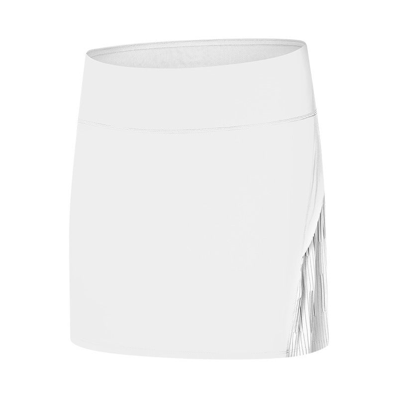 Generic New Quick-Dry Pleated Tennis Skirt with Built-in Shorts for Women DK331 White - Image 1